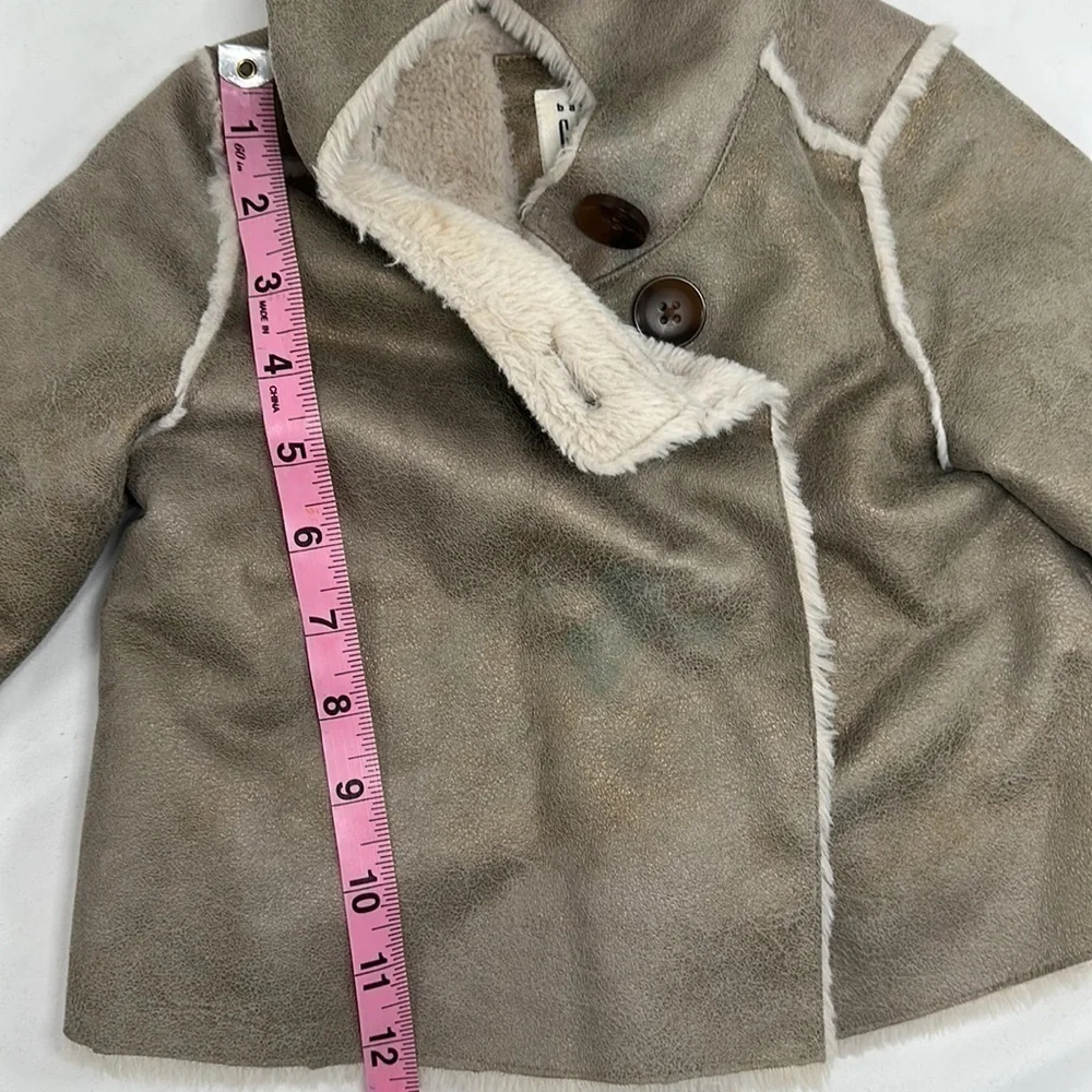 Baby Gap Metallic Faux Fur Lining Coat Size 12-18months